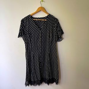 Polka dot mini dress
